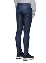 Back View -Click To Enlarge 'Fit 1' dark wash skinny jeans
