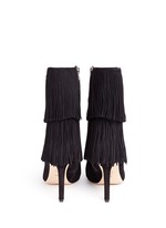 Back View -Click To Enlarge 'Belinda' fringe suede boots