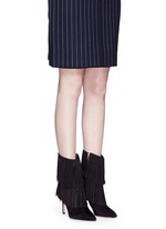 Figure View -Click To Enlarge 'Belinda' fringe suede boots