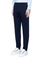 Front View -Click To Enlarge Elastic waist and cuff jogging pants