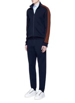 Figure View -Click To Enlarge Elastic waist and cuff jogging pants