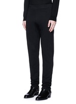 Front View -Click To Enlarge Rib cuff jogging pants