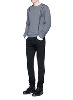 Figure View -Click To Enlarge Raw denim slim fit jeans