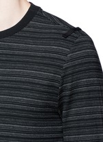 Detail View -Click To Enlarge Stripe ribbon trim T-shirt