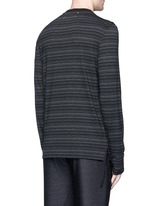 Back View -Click To Enlarge Stripe ribbon trim T-shirt