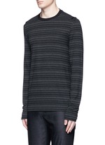 Front View -Click To Enlarge Stripe ribbon trim T-shirt