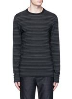 Main View -Click To Enlarge Stripe ribbon trim T-shirt
