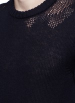 Detail View -Click To Enlarge Wool mixed gauge knit sweater