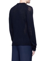 Back View -Click To Enlarge Wool mixed gauge knit sweater