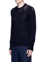 Front View -Click To Enlarge Wool mixed gauge knit sweater