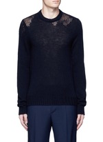 Main View -Click To Enlarge Wool mixed gauge knit sweater