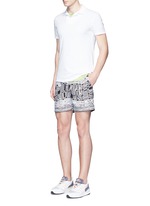 Figure View -Click To Enlarge 'Massey Airtex' knit polo shirt