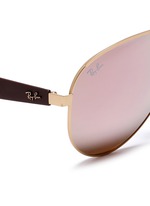 Detail View -Click To Enlarge 'RB3523' metal aviator mirror sunglasses