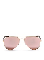 Main View -Click To Enlarge 'RB3523' metal aviator mirror sunglasses