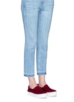 Figure View -Click To Enlarge 'Cici' velvet flatform skate slip-ons