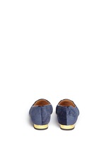Back View -Click To Enlarge 'Mid-Century Kitty' velvet flats
