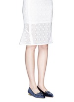 Figure View -Click To Enlarge 'Mid-Century Kitty' velvet flats
