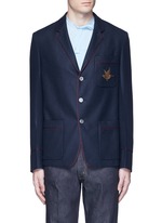 Main View -Click To Enlarge Bee embroidery cashmere pyjama blazer