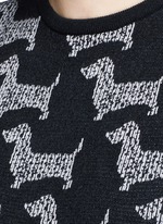Detail View -Click To Enlarge 'Hector' intarsia wool-cashmere shell top