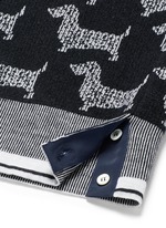 Detail View -Click To Enlarge 'Hector' intarsia wool-cashmere shell top