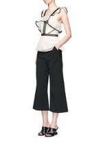 Figure View -Click To Enlarge 'Natasha' pintuck seam culottes