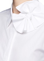 Detail View -Click To Enlarge Butterfly bow poplin shirt