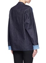 Back View -Click To Enlarge Patchwork denim jacket