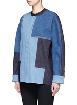 Front View -Click To Enlarge Patchwork denim jacket