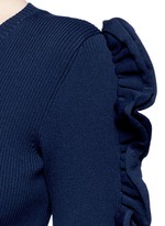 Detail View -Click To Enlarge Ruffle trim dress