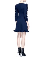 Back View -Click To Enlarge Ruffle trim dress