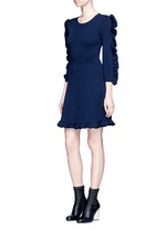 Figure View -Click To Enlarge Ruffle trim dress