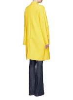 Back View -Click To Enlarge Tie front twill coat
