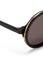 Detail View -Click To Enlarge 'Soleil' round frame acetate sunglasses