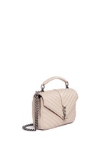 Figure View -Click To Enlarge 'Monogram Collège' medium matelassé leather bag