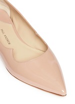Detail View -Click To Enlarge 'Zoya' wavy patent leather skimmer flats