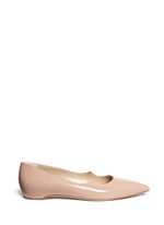 Main View -Click To Enlarge 'Zoya' wavy patent leather skimmer flats