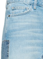 Detail View -Click To Enlarge 'The Reconstructed' denim maxi skirt