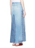 Back View -Click To Enlarge 'The Reconstructed' denim maxi skirt