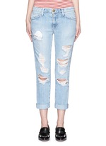 Detail View -Click To Enlarge 'The Fling' distressed jeans