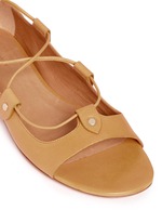 Detail View -Click To Enlarge 'Alisa' vegetal leather lace-up gladiator sandals
