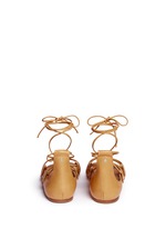 Back View -Click To Enlarge 'Alisa' vegetal leather lace-up gladiator sandals