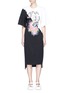 Main View - Click To Enlarge Main View - Click To Enlarge - Stella McCartney - 'Camellia' mixed slogan print cotton dress