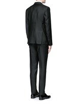 Back View -Click To Enlarge 'Beverly Hills' satin trim wool-silk tuxedo suit