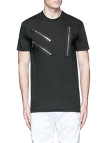 Main View -Click To Enlarge Multi zip T-shirt