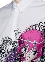 Detail View -Click To Enlarge 'Relaxed Dan' manga print shirt