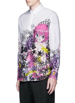 Front View -Click To Enlarge 'Relaxed Dan' manga print shirt