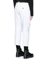 Back View -Click To Enlarge 'Tizzy' cropped cotton chinos