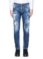Detail View -Click To Enlarge 'Cool Guy' rip and repair jeans