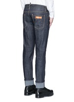 Back View -Click To Enlarge 'Slim' rolled cuff jeans