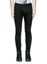 Detail View -Click To Enlarge 'Twiggy Boy' zip cuff slim fit jeans